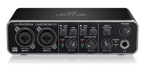 INTERFACE BEHRINGER U-PHORIA UMC202HD — foto 1