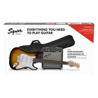 PACK GUITARRA FENDER SQUIER STRATO BSB GB 10G — foto 1