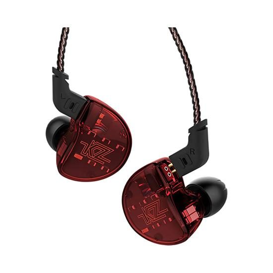 FONE RETORNO KZ ZS10 - RED/BLUE — foto 1