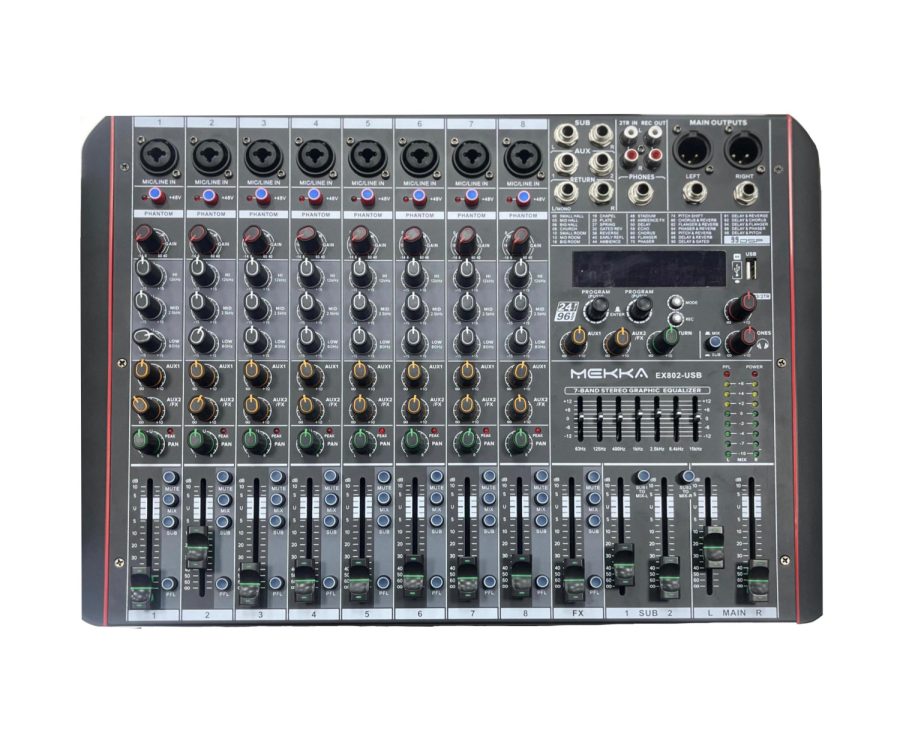 MESA DE SOM MEKKA EX802-USB — foto 1