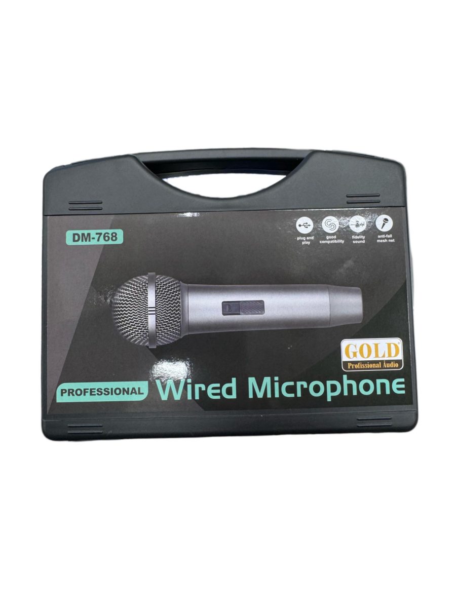 MICROFONE GOLD C/ FIO DM-768 — foto 1
