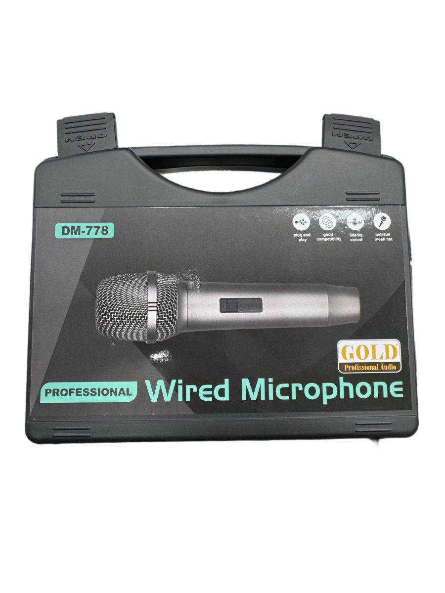 MICROFONE GOLD C/ FIO DM-778 — foto 1