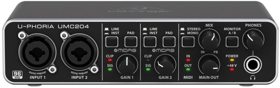 INTERFACE BEHRINGER U-PHORIA UMC204HD — foto 1
