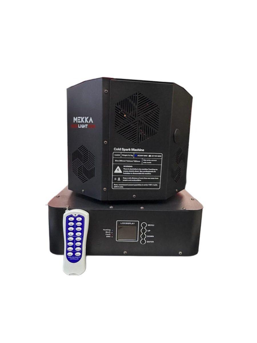 MEKKA LIGHT MAQUINA DE CHISPA FRIA DOBLE 1500W — foto 1