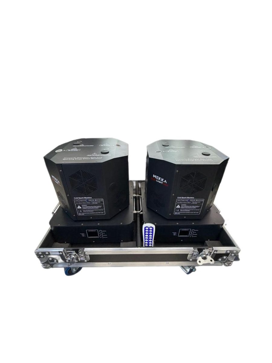 MEKKA LIGHT MAQUINA DE CHISPA FRIA DOBLE (2 CON CASE) — foto 1