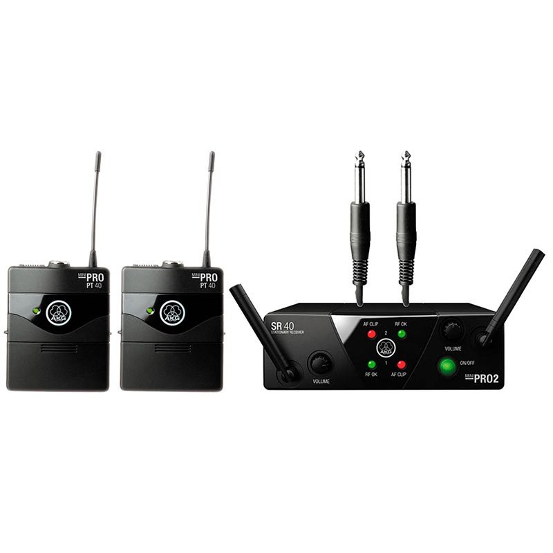 MICROFONE SEM FIO AKG WMS40PRO MINI 2 INSTRUMENTO — foto 1