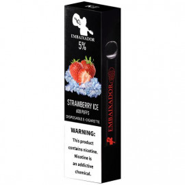 POD DESCARTVEL EMBAIXADOR 600 PUFFS STRAWBERRY ICE 