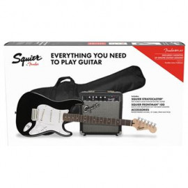 PACK GUITARRA FENDER SQUIER STRATO BLK GB 10G