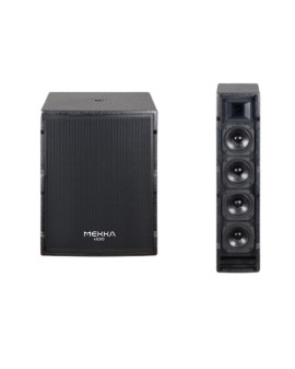 SISTEMA ATIVO MEKKA LA1504 (SUB 15'' + COLUNA 6x4��)